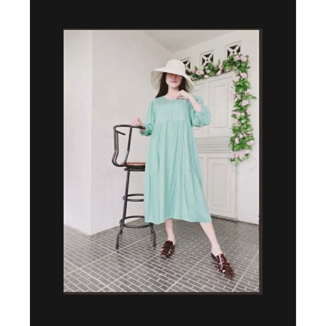 Daster midi dres/daster jodha/daster busui/daster jumbo ld 120