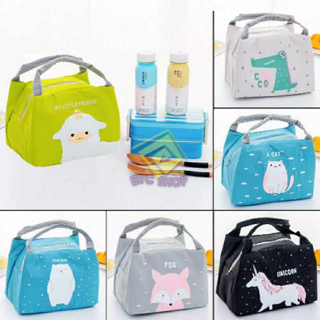 [ETC] Tas Bekal Karakter ( Cooler ) Unik dan Lucu harga terjangkau