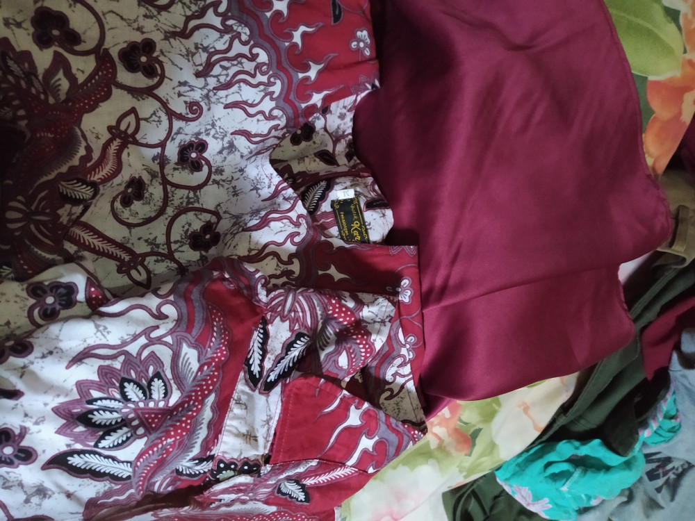 Gamis Batik Kebaya Wanita Couple Pasangan Suami Istri Keluarga Muslim Syari Kekinian Terbaru Nbl10