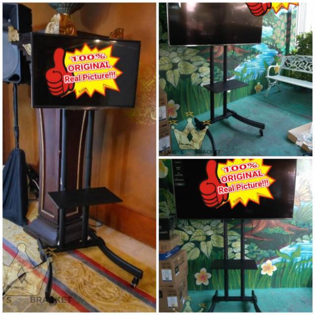 MURAH!!Bracket Tv Standing monitor 32&quot;-65&quot;  IMPORT QUALITY!! all series tv