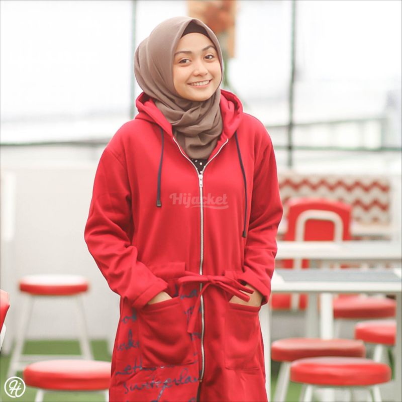 100% ORIGINAL - Jaket Sweater Wanita Muslimah Hijaber - Hijacket Urbanashion- Hijab Hijabers Panjang