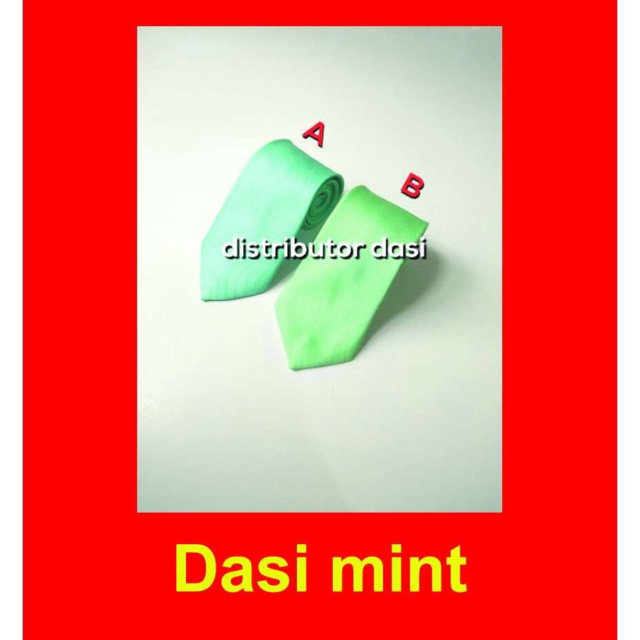 Dasi pria hijau biru mint salur halus 3 inch atau 8 cm