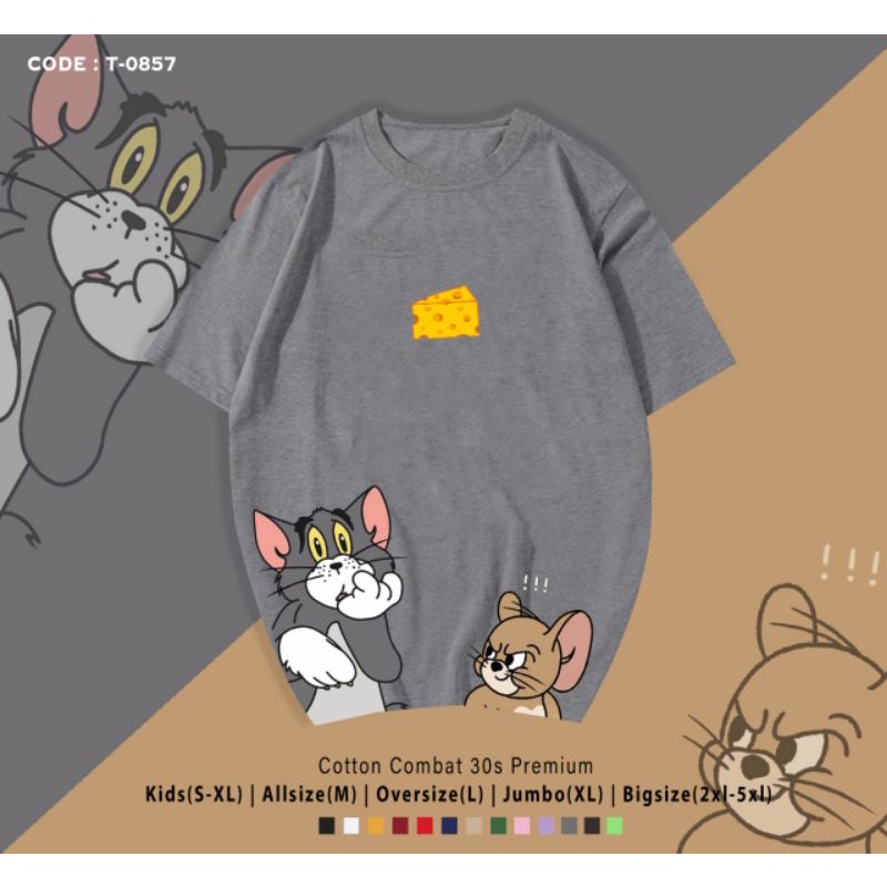 KAOS TOM&amp;JERRY CHEESE/T-SHIRT TOM&amp;JERRY BIG CHEESE