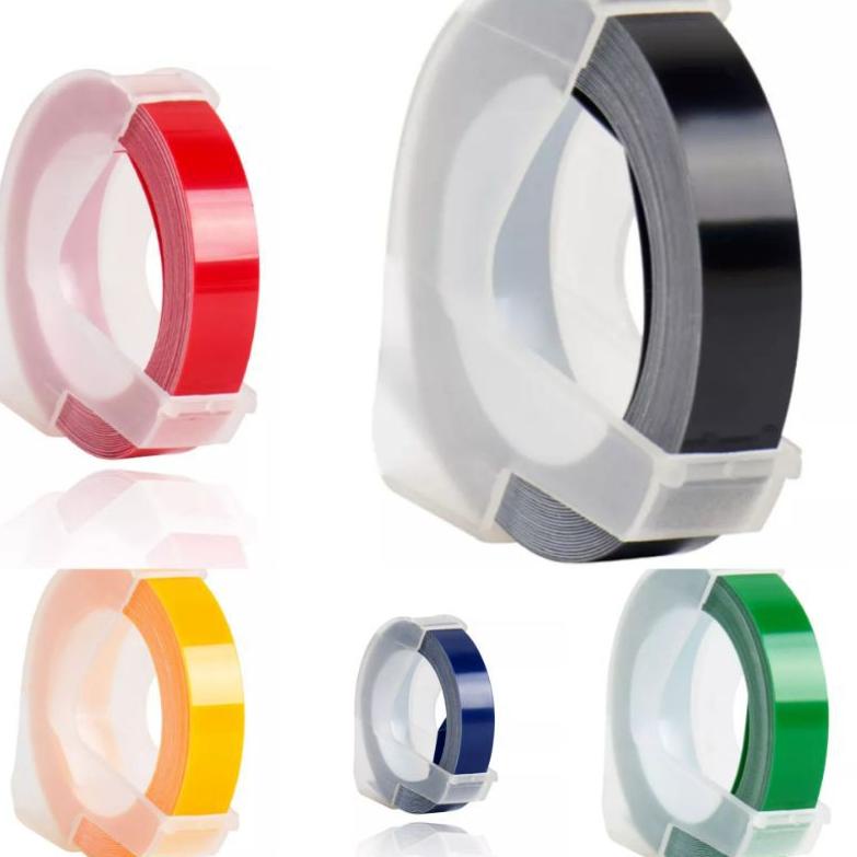 

[PRODUK Y0WBH] Refill Tape Laber Maker merk Cidy emboss 3m x 9mm - BASIC COLOR (HARGA GROSIR) GSK