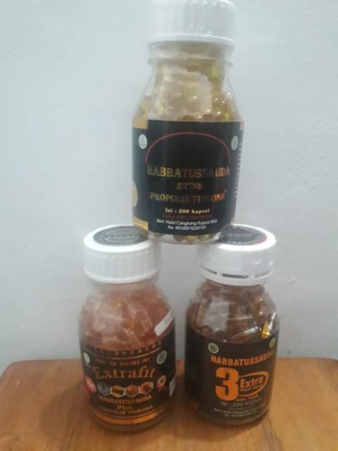 Habbatussauda 3 extra propolis trigona 200kpsl (jinten, zaitun &amp; madu) original