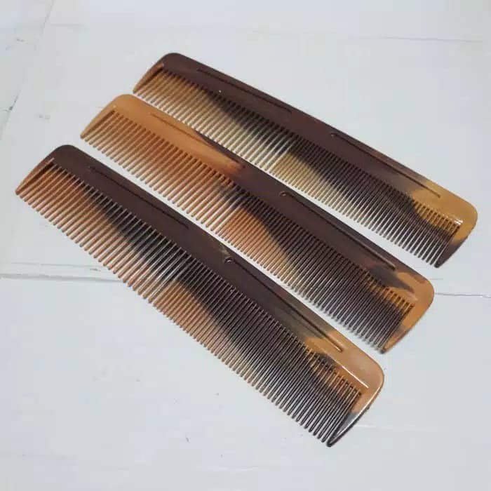 Vinztstore - Sisir Twin Sisir Rambut Coklat Sisir Salon Besar Sisir Anti Kusut Gunting Rambut