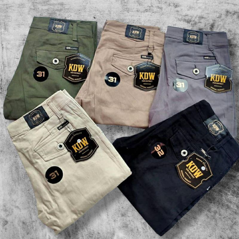 Celana KDW Original Chino Jumbo Panjang Pria Chinos Big Size Reguler Fit Ori Distro Premium