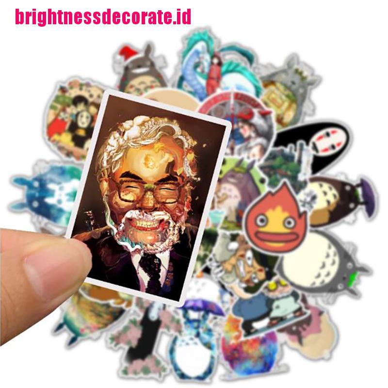 BrightID 50Pcs miyazaki hayao classic Japan anime sticker For bike laptop book motorcycle