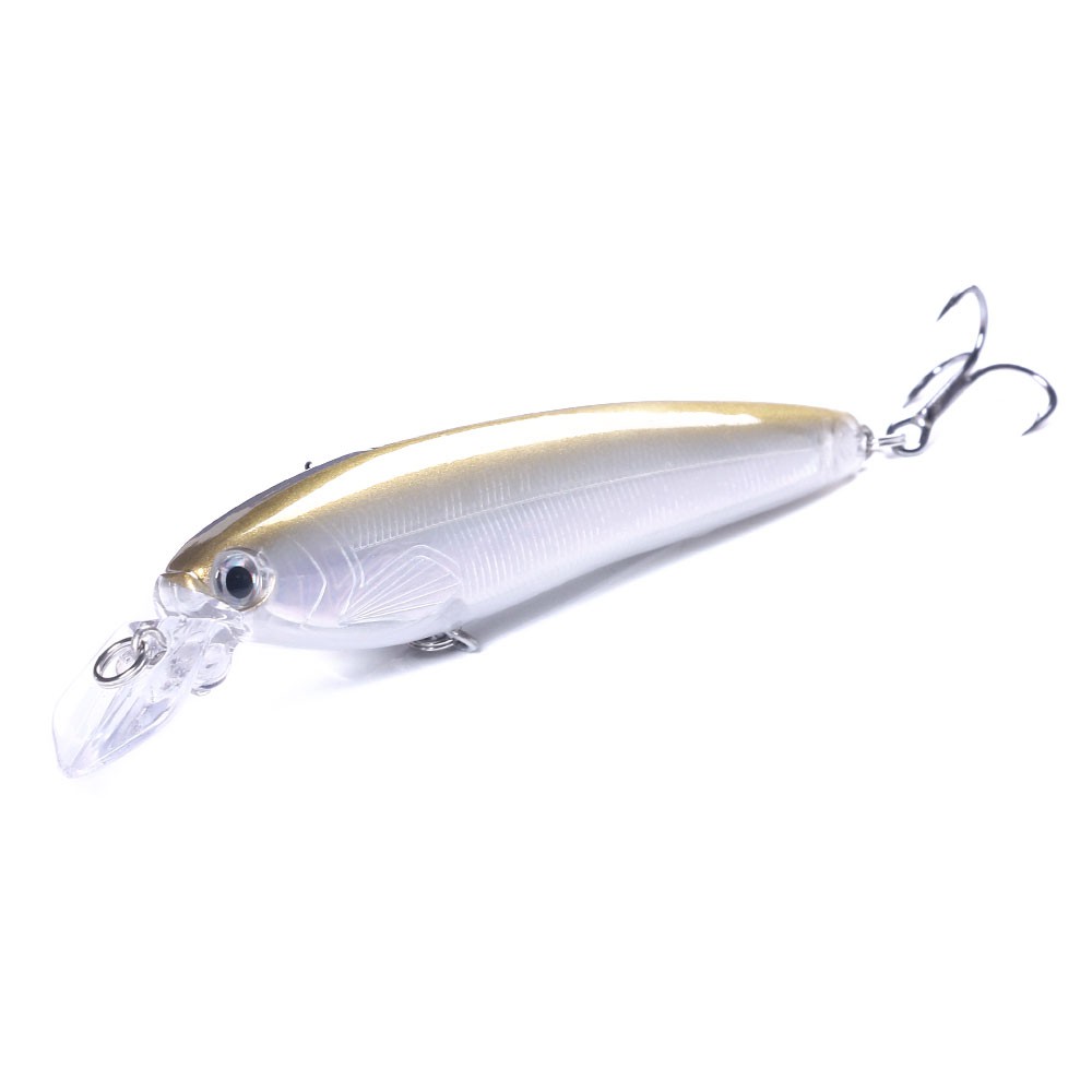 Hengjia 1pc Umpan Pancing Hardlure Tiruan Bentuk Ikan Kecil 11.5cm 16.5g Dengan 3 Kail Treble