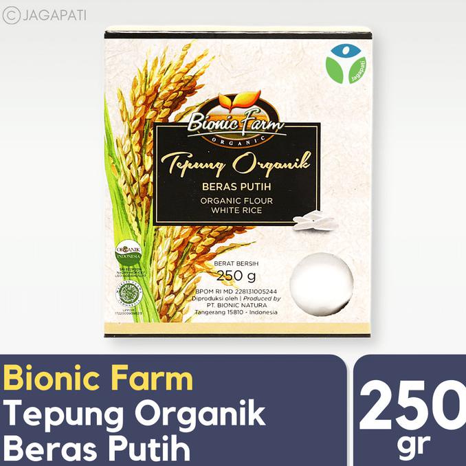 

TERMURAH Bionic Farm - Tepung Beras Putih Organik 250gr - Bran Rice - Organik Kode 692