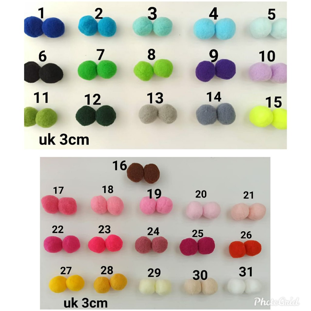 POMPOM HALUS 3CM
