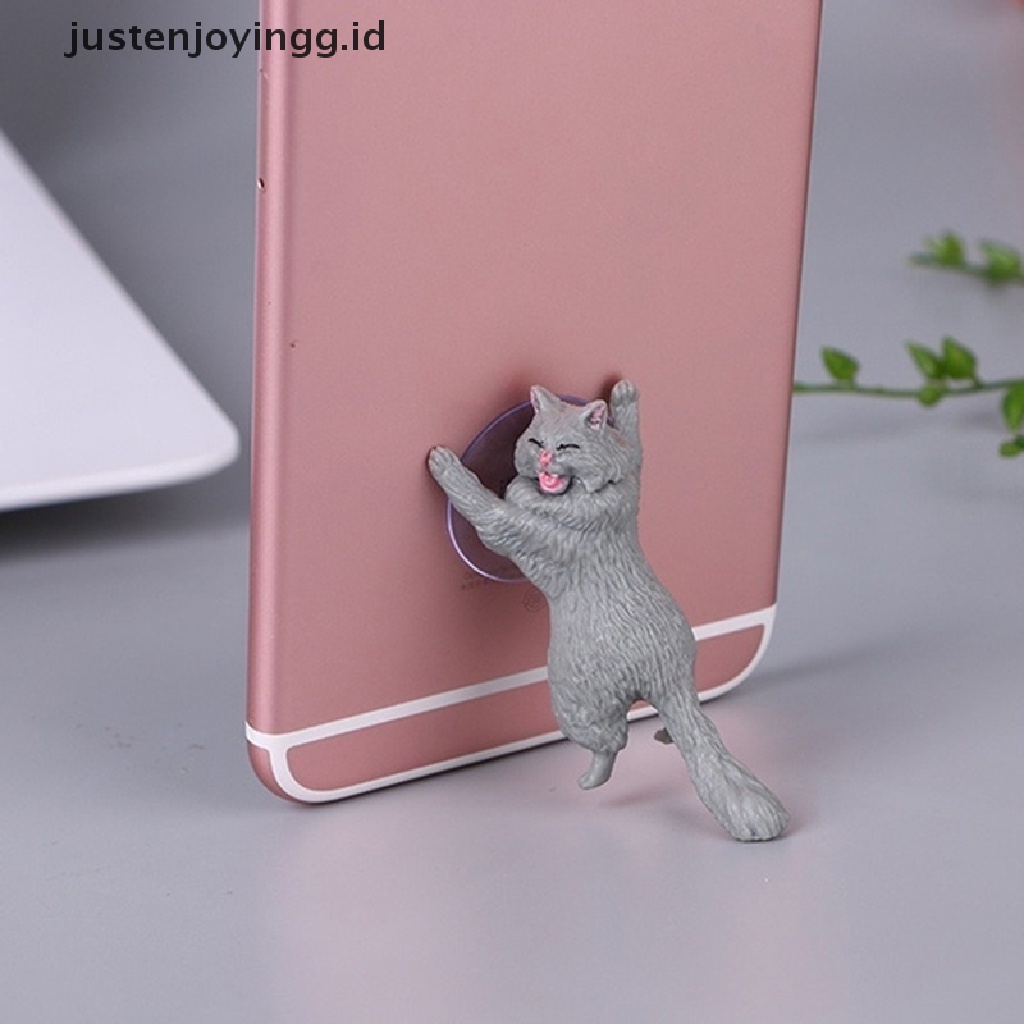 Stand Holder Handphone / Tablet Bentuk Kucing Lucu