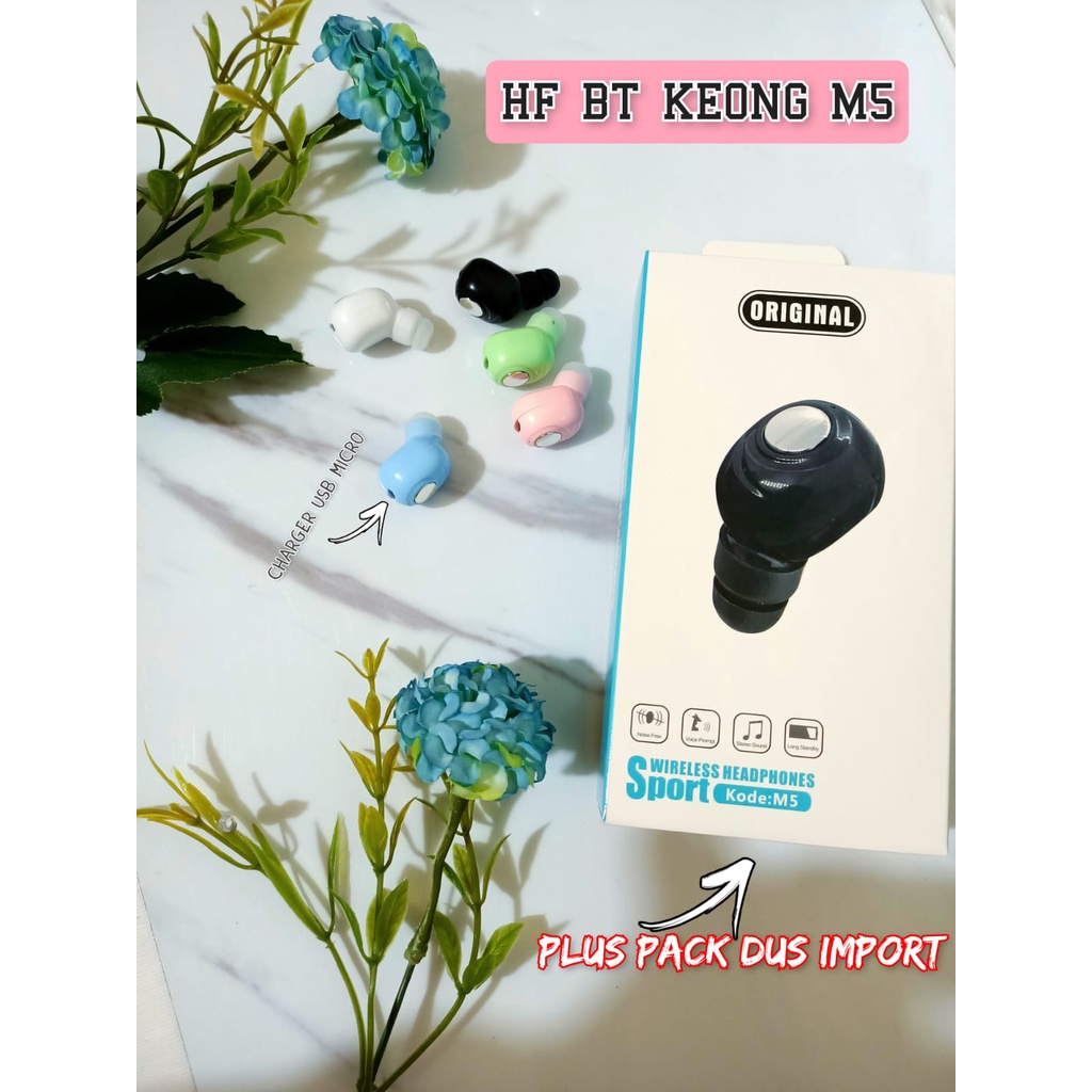 HEADSET BLUETOOTH KEONG TYPE M5 HANSFREE BLUETOOTH SIMPLE