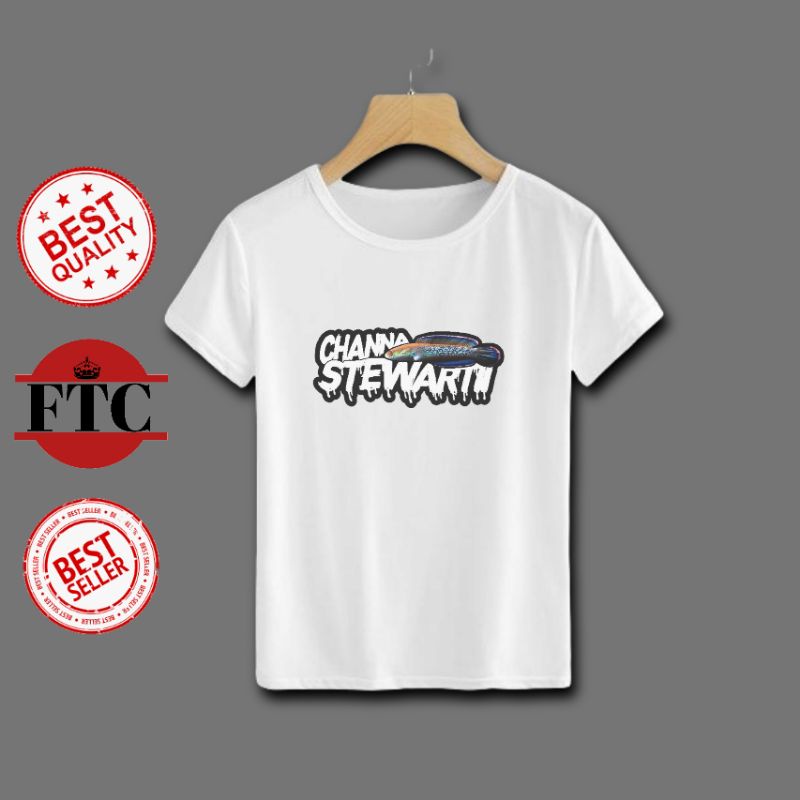 Kaos channa maru stewari snakehead/baju kaos anak laki-laki perempuan ikan channa keren/kaos channa 