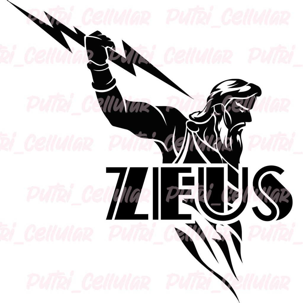 Cutting stiker kakek Zeus