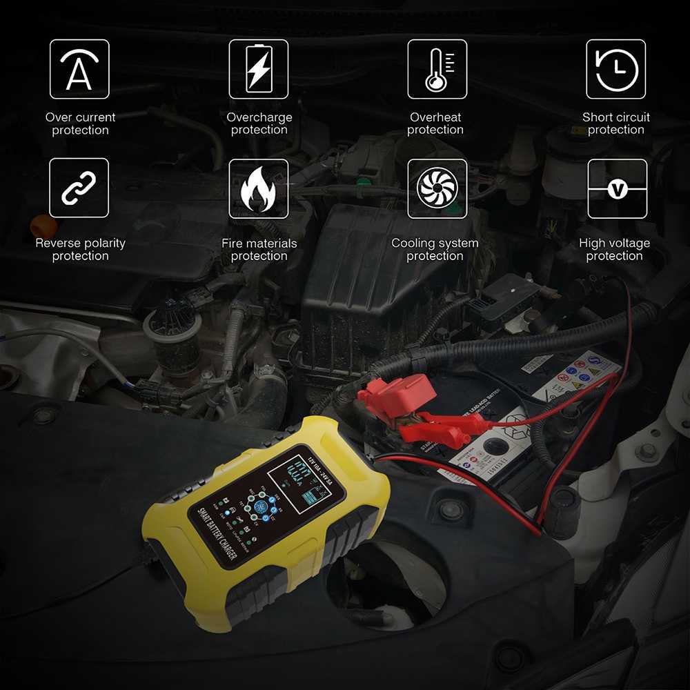 FOXSUR Charger Cas Aki Mobil Motor Kapal 12/24V 10A 6-180 Ah - FBC122410D