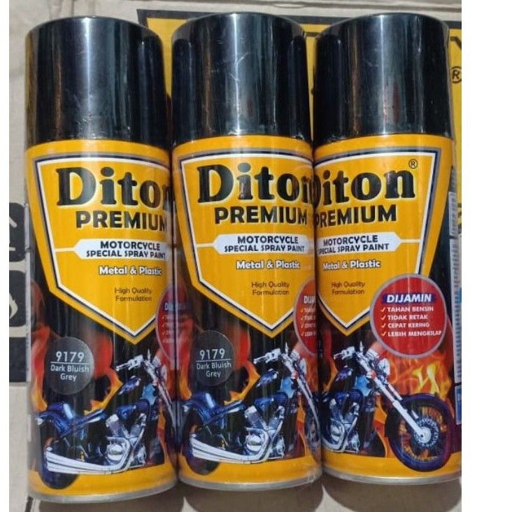 Pilok Cat Diton Premium Dark Bluish Grey 9179 Abu monyet 400cc.Tahan Bensin.Pylok Cat Semprot