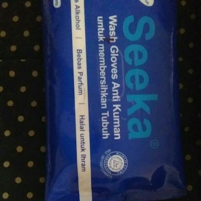 Seeka Wash Gloves Waslap Anti Kuman Halal Perlengkapan Haji Dan Umroh