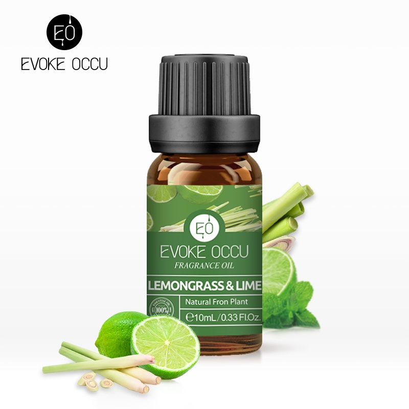 Evoke Occu - Lemongrass Lime 10ml Fragrance Oil Minyak Aroma Terapi Diffuser Humidifier Natural Relax Fresh Candle Soap Bath Aromatherapy