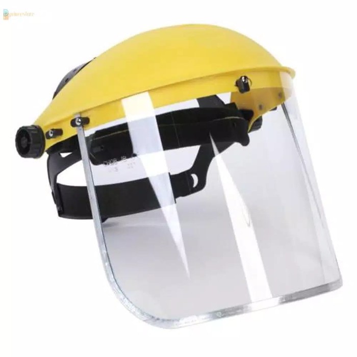 Download Face Shield Medis Helm Kuning Apd Shopee Indonesia PSD Mockup Templates