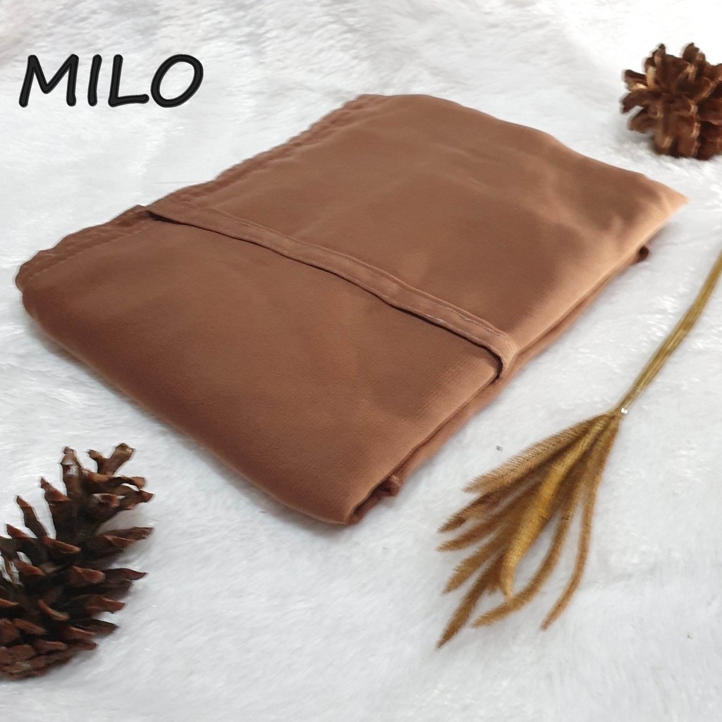 Khimar KAYLA Dua Layer Jumbo Nonped / Fine Katun Hijab Syari-milo
