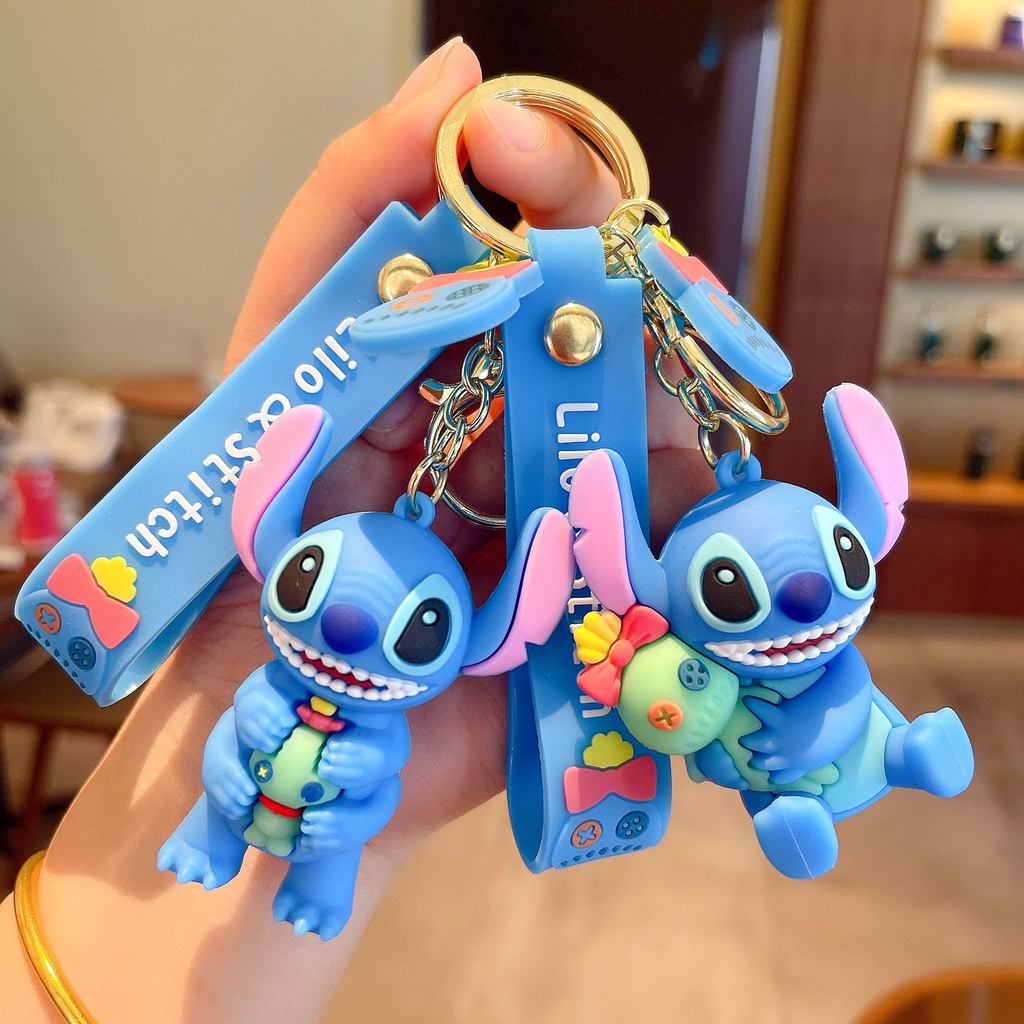 Gantungan Kunci Boneka Stitch Lilo &amp; Stitch Untuk Aksesoris Tas