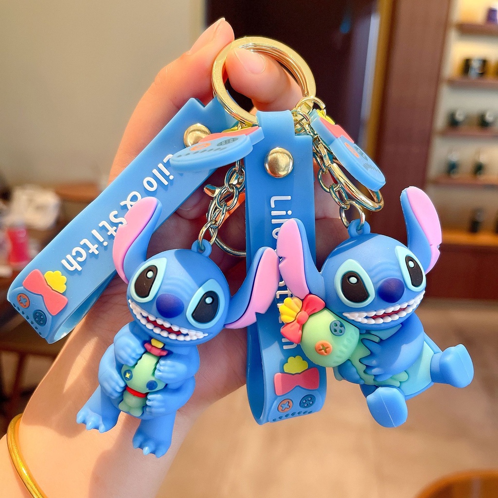 Lilo &amp; Toys Gantungan Kunci Model Stitch Untuk Wanita