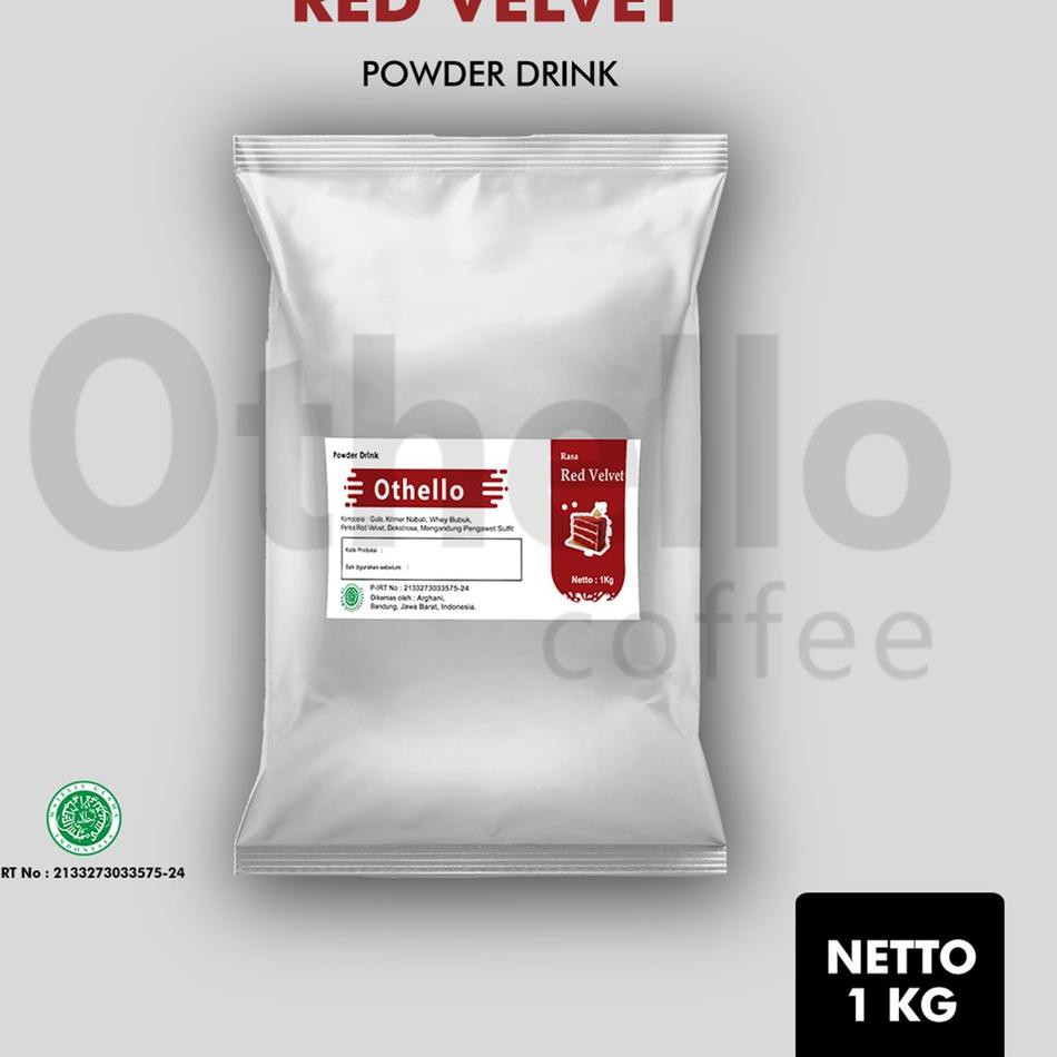 

Top Produk - Red Velvet powder 1kg Othello Powder drink / Bubuk Red velvet 1kg