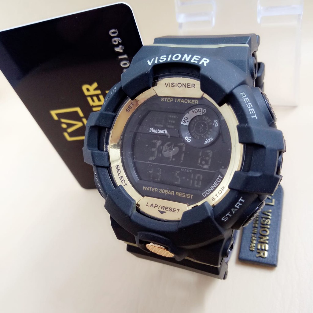 Visioner 8568 - Jam Tangan Sport Pria Murah - Digital Quartz - Anti Air - Full Rubber - Original
