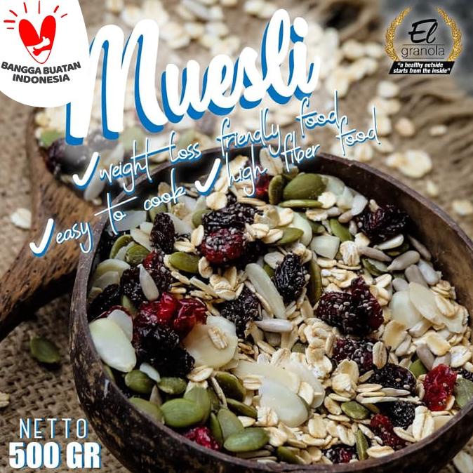

Promo Awal tahun Muesli 500 Gr / Rolled Oats / Elgranola / Healthy Promo Awal tahun
