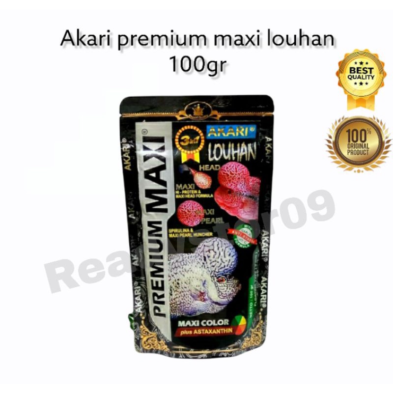 Akari Premium Maxi Louhan 100 Gram Makanan Ikan Louhan