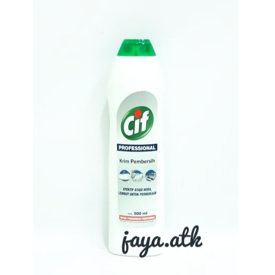 KRIM CIF PEMBERSIH DAPUR KAMAR MANDI SERBAGUNA CIF PUTIH CREAM PROFESSIONAL 500 ML