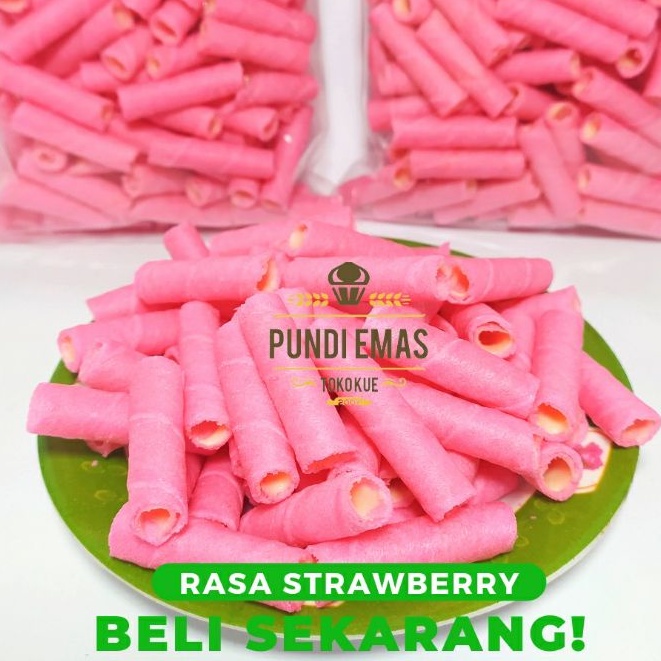 

Astor Wafer Stik Kiloan Rasa Strawberry / Cemilan Ringan / Cemilan Lebaran Kiloan 250 Gram
