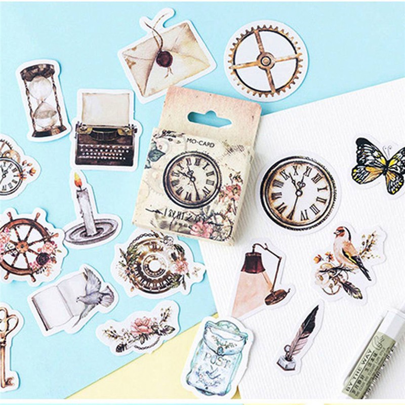 

INDORETAIL | 46 Pcs Antik Gothic Mini Kertas Dekoratif Stiker DIY Kerajinan Diary Membuat Scrapbook