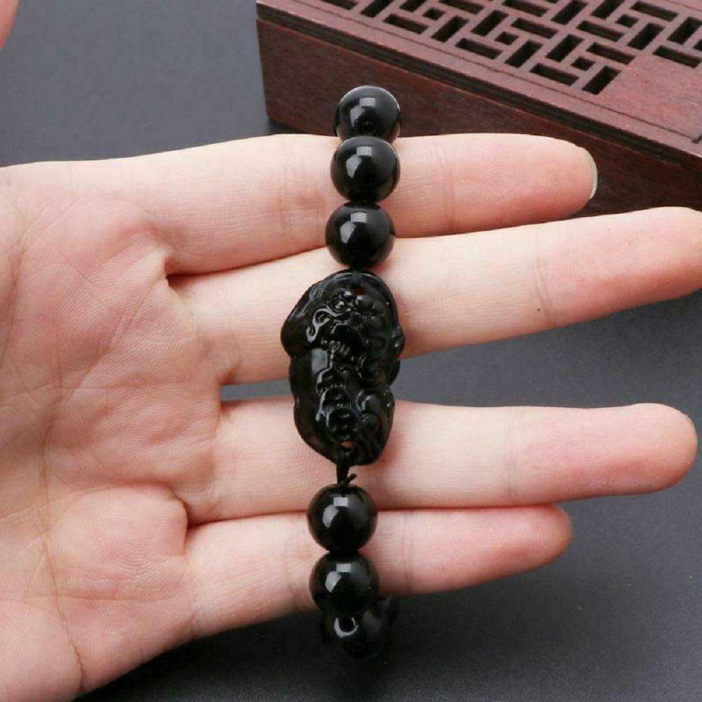 R-flower Pi Xiu Gelang Hot Sale Kekayaan Attract Hitam 10MM