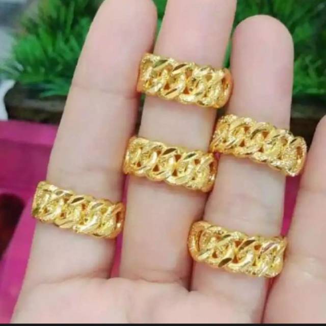 Xuping/cincin wanita berlapis emas 24k gold