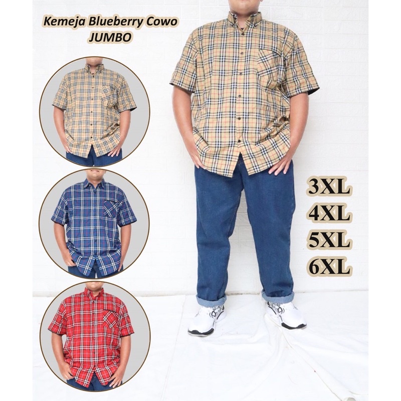 kemeja flanel lengan pendek jumbo xxl xxxl xxxxl 2xl 3xl 4xl big size oversize