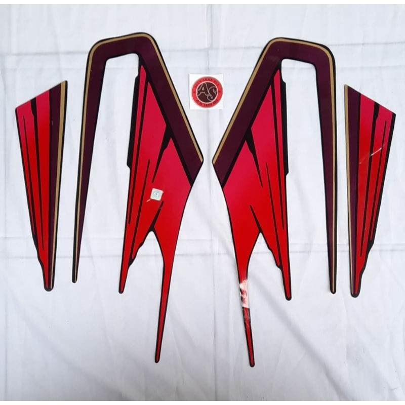 Stiker RX king 1995 Merah Ungu Striping RX king 1995 Merah Ungu