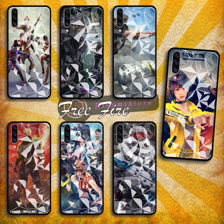 Softcase diamond Gambar Free Fire vivo Y91 Y17 Y12 Y15 Y93 Y95 Y81 Y83 Y71 Y53 V5 V7 Y30 Y50 Dii598
