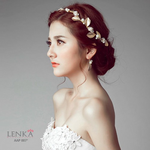 [READY STOCK] AKSESORIS ANTING WEDDING BRIDAL EARRINGS GOLD MODERN AAP007