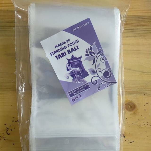 Standing Pouch 12x20 / STP 12x20 / Plastik Klip Kemasan Berdiri Plastik Snack 12x20