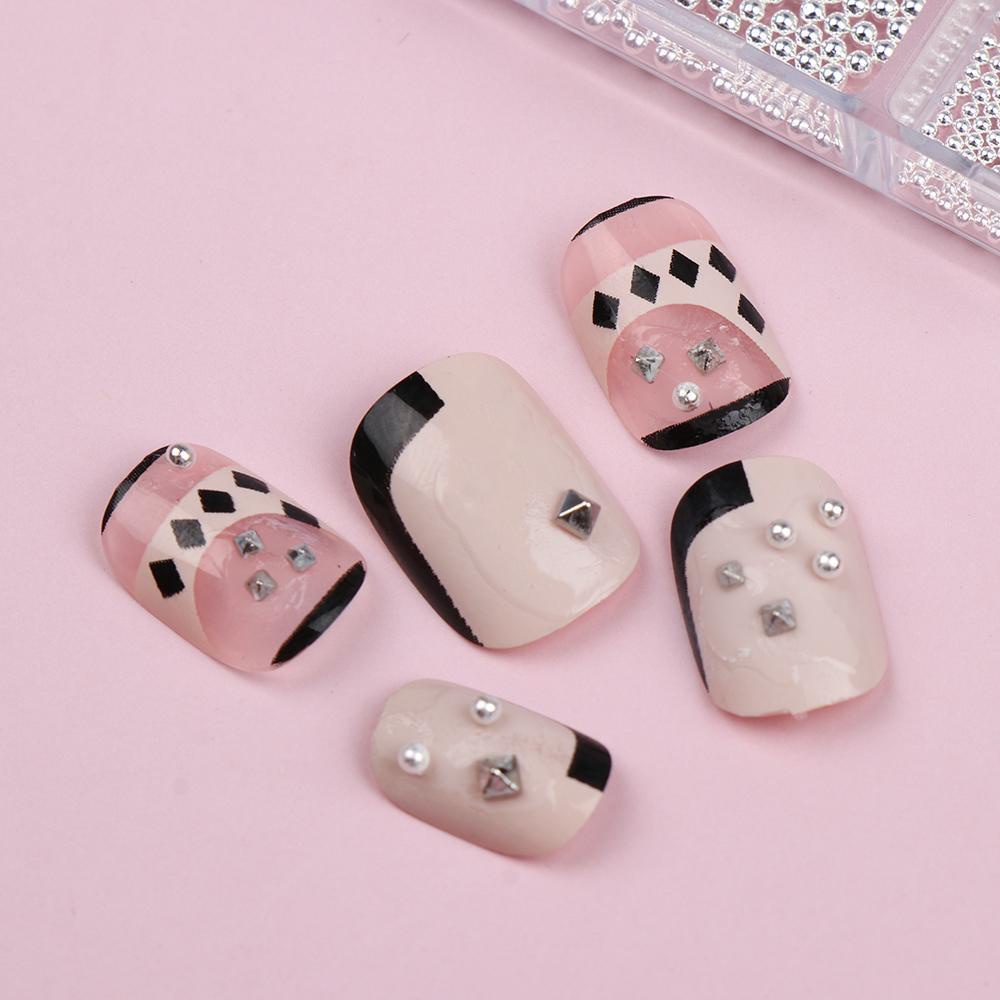 Preva Nail Metal DIY Nails Art Desain Diamond Silver