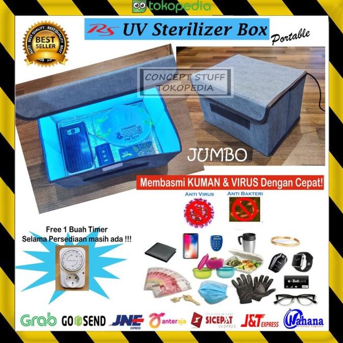 UV BOX ANTI VIRUS ALAT STERIL PORTABLE UV STERILIZER BOX JUMBO