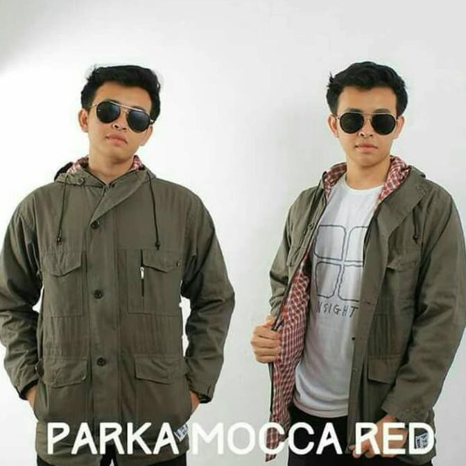 Jaket Parka Mocca Cowok Jumbo