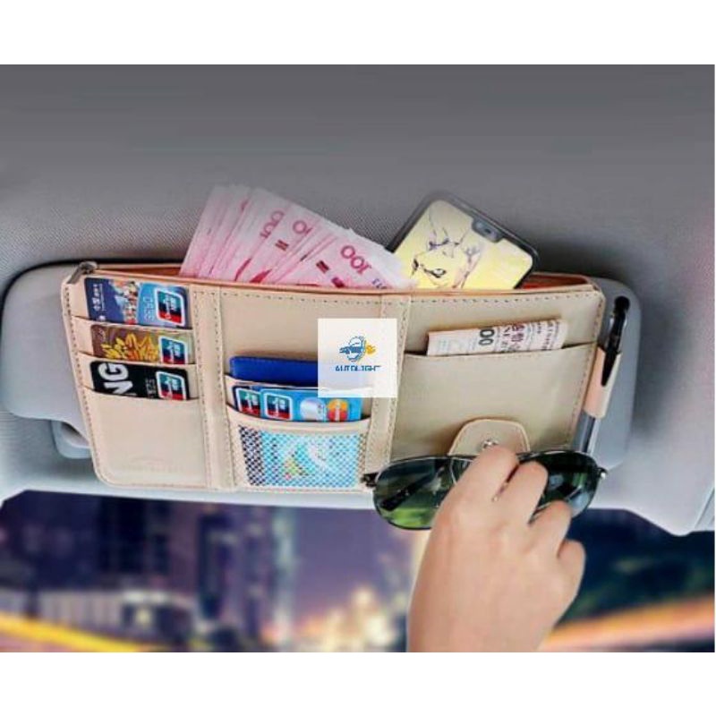 Tempat Kartu Dokumen Uang Karcis Kartu E-TOLL Mobil Car Card