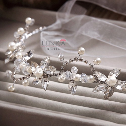 [PRODUK FAVORITE] KALUNG BUNGA AKSESORIS PESTA WEDDING WANITA BRIDAL MUTIARA KBP006