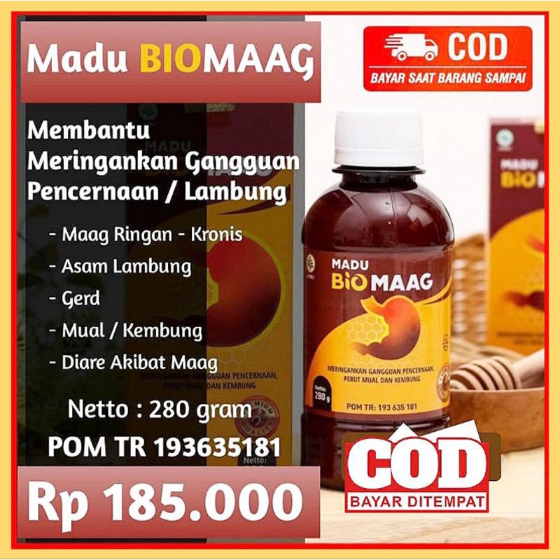 MADU BIO MAAG / MADU BIOMAAG ASLI ORIGINAL / OBAT MAAG ASAM LAMBUNG / OBAT MAAG HERBAL