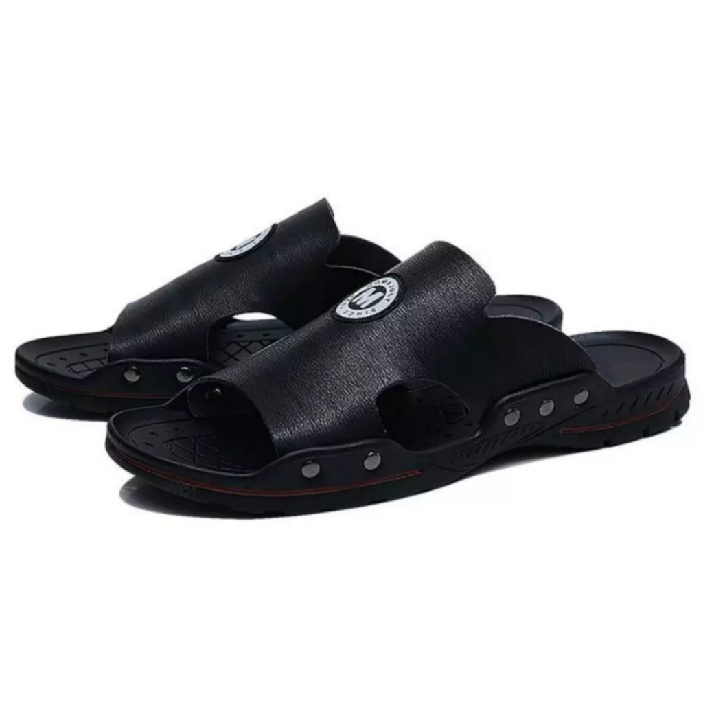 LUTTON - Sandal pria Branded - SANDAL PRIA SLOP GOM&amp;JULY