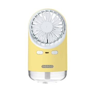 Memoo Kipas Humidifier Rechargeable 180 Ml - Kuning