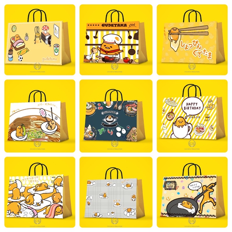 

Paper bag gudetama Tas kado tas kertas Bungkus kado Shopping bag